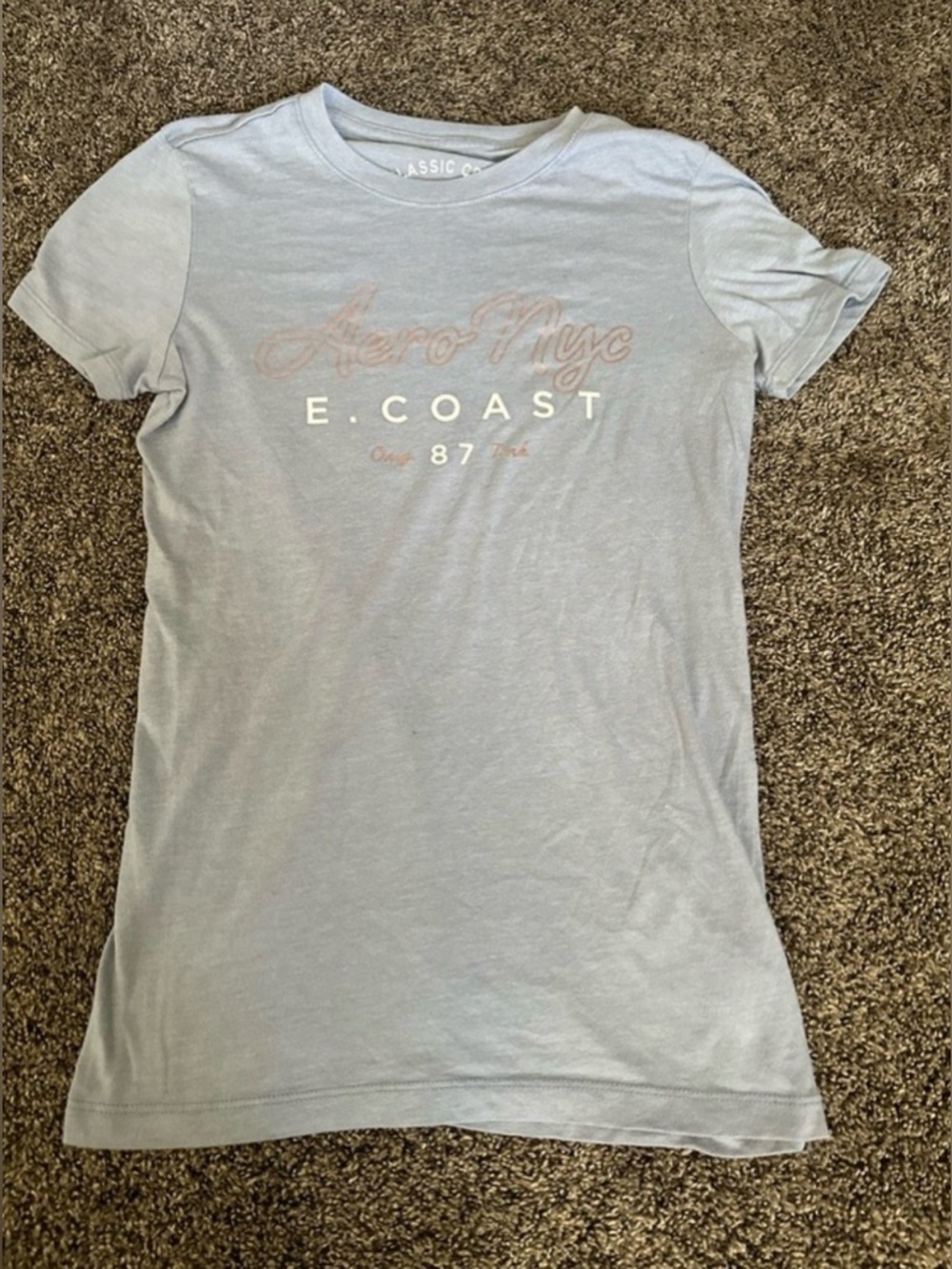 Aeropostale Sky Blue Tee Size Small 0318